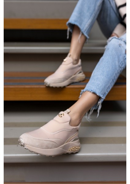 Jerema Kadın Siyah Scuba Kumaş Sneaker modelleri