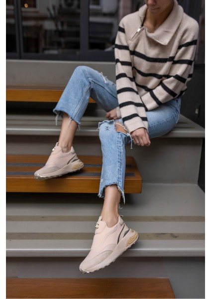 Jerema Kadın Siyah Scuba Kumaş Sneaker indirimleri