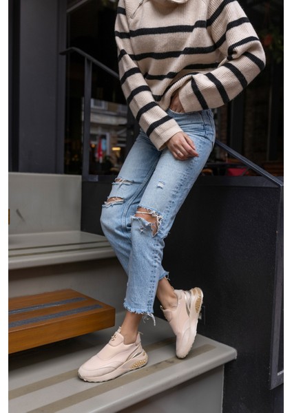 Jerema Kadın Siyah Scuba Kumaş Sneaker