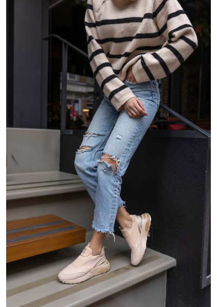 Jerema Kadın Siyah Scuba Kumaş Sneaker