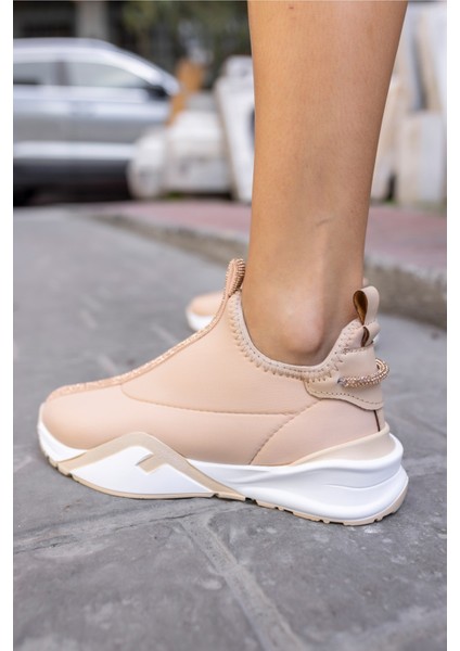 Bareto Kadın Siyah Dalgıc Kumaş Sneaker