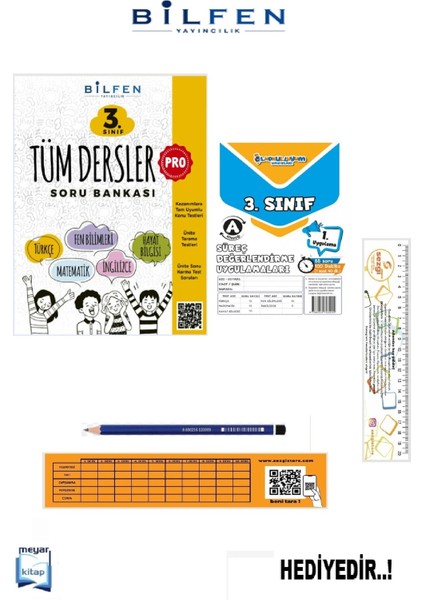 Bilfen 3.sınıf Tüm Dersler Pro Soru Bankası...hediyeli