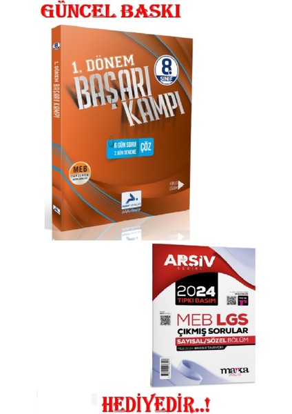 8. Sınıf Başarı Kampı 1. Dönem (Deneme + Patpro Matematik Hediyeli..!)