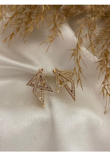 Zirkon Taşlı Xupıng Çelik Küpe