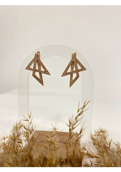 Zirkon Taşlı Xupıng Çelik Küpe modelleri