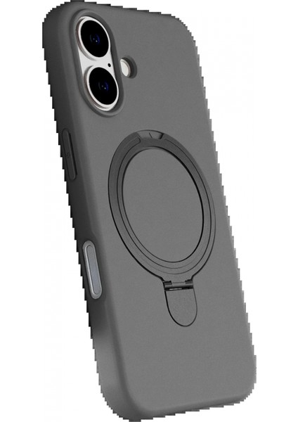 Apple iPhone 17 Regal Magsafe Standlı Kapak - Titan Gri modelleri