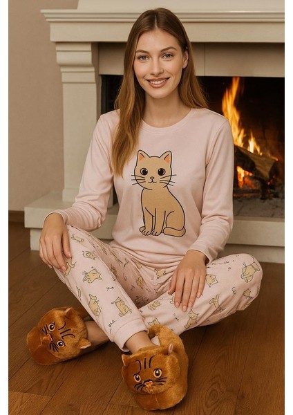 Kadın Kız Çocuk Yumuşak Soft Hayvanlı Kedi Figürlü Panduf Ev Ayakkabısı fiyatları