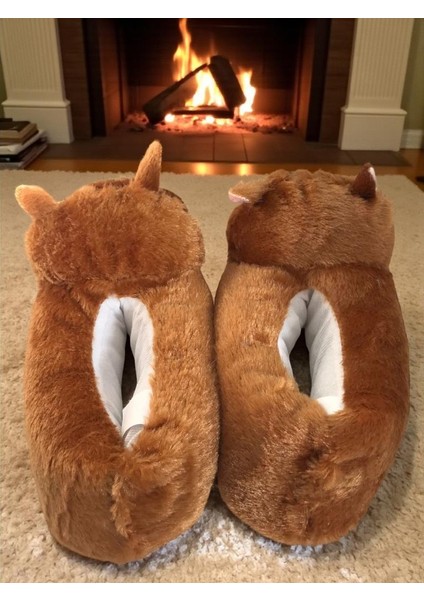 Kadın Kız Çocuk Yumuşak Soft Hayvanlı Kedi Figürlü Panduf Ev Ayakkabısı modelleri