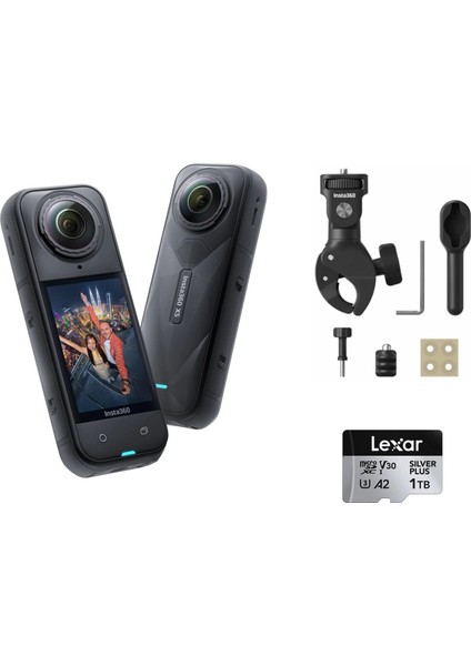 X5 Aksiyon Kamerası - Motosiklet Kiti (1 Tb)