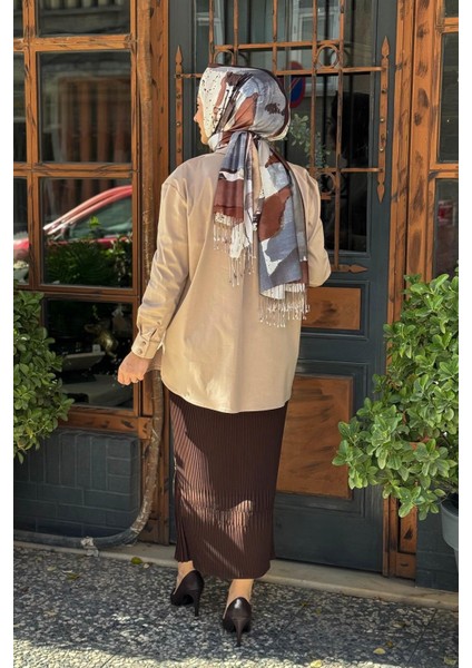 Nakış Deteylı Tunik 2502-3018 Bej fırsatları