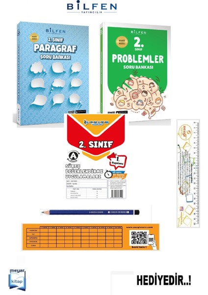 Bilfen 2.sınıf Paragraf ve Problemler Soru Bankası...hediyeli