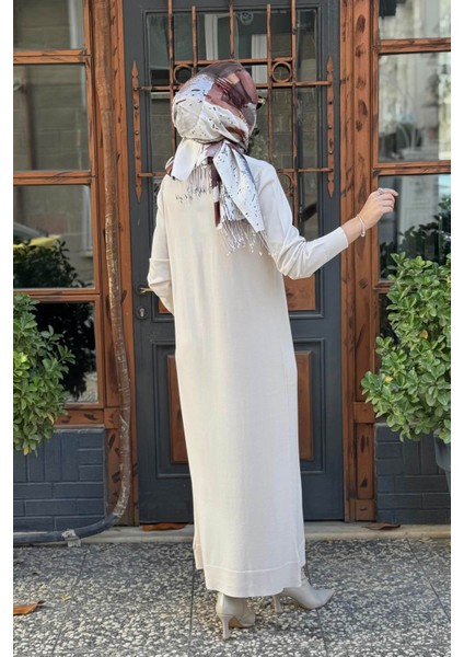 Nurcan Çetin Triko Elbise NO19 Taş modelleri