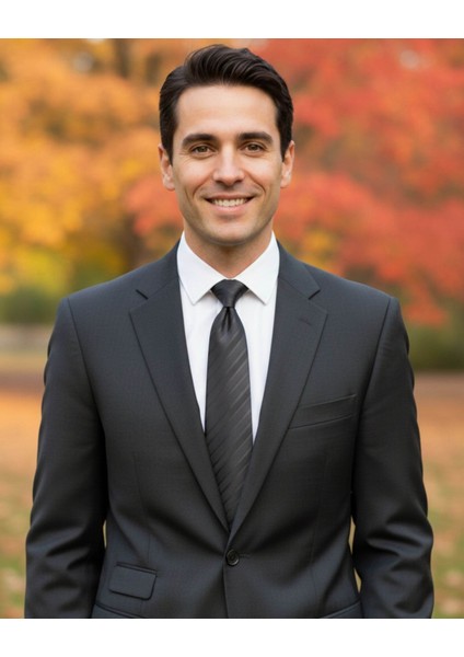 Koyu Gri Çizgili 7,5 cm Genişliğinde Ipek Kravat fırsatları