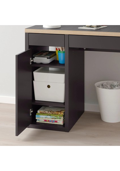 Mıcke Çalışma Masası Antrasit Kırmızı 105 x 50 cm