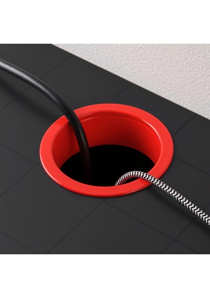 Mıcke Çalışma Masası Antrasit Kırmızı 105 x 50 cm