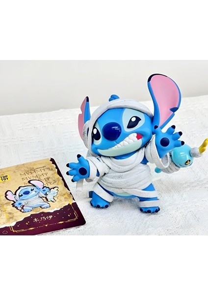 Stitch Premium Seri Büyük Boy Figür 11 cm Aksesuarlı Parçalar Vampir ve Mumya Kostümlü 2li Set fırsatları