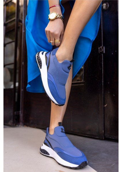 Jerema Kadın Siyah Scuba Kumaş Sneaker