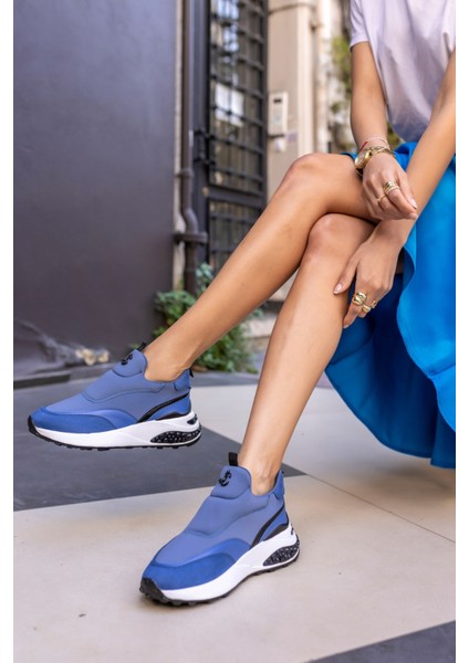 Jerema Kadın Siyah Scuba Kumaş Sneaker