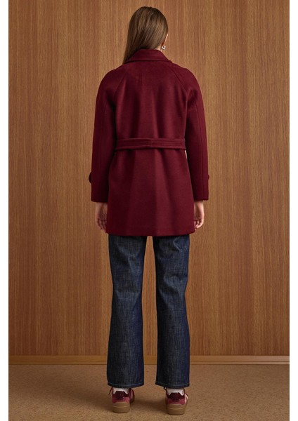 Reglan Kol Kruvaze Kısa Kaban MÜRDÜM 3150