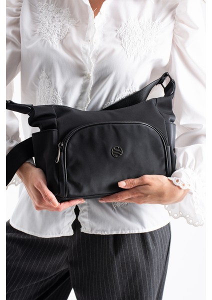 Sanmorris Glc Kadın Ayarlanabilir Çapraz Askılı Çok Gözlü Suni Deri Omuz Çantası 1434