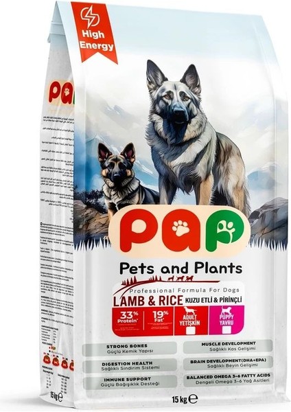 Pets And Plants Yetişkin Köpek Maması 15 kg
