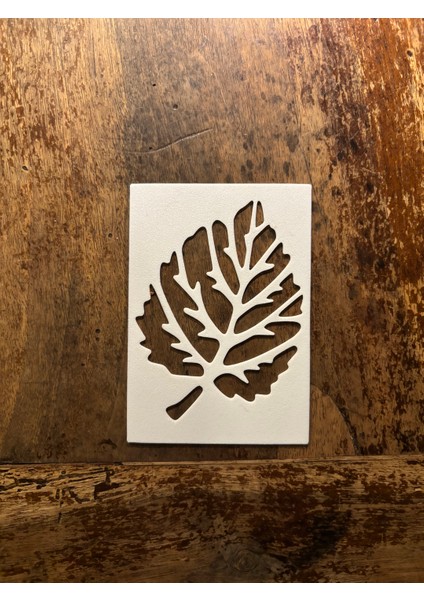 Baskı Yaprak Desenli Boyama Şablonu Seti – 11 Farklı Model | Doğal Dokulu Dekor ve Hobi Şablonu modelleri