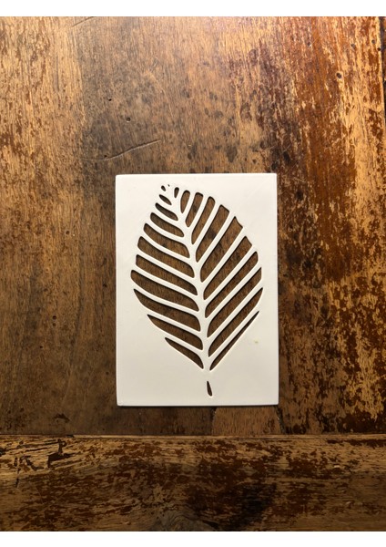 Baskı Yaprak Desenli Boyama Şablonu Seti – 11 Farklı Model | Doğal Dokulu Dekor ve Hobi Şablonu fırsatları