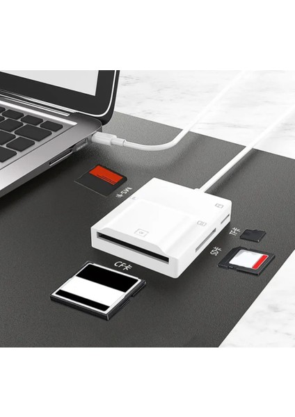 ZR780 NK-3057H Type-C 3.0 4 In 1 Card Reader