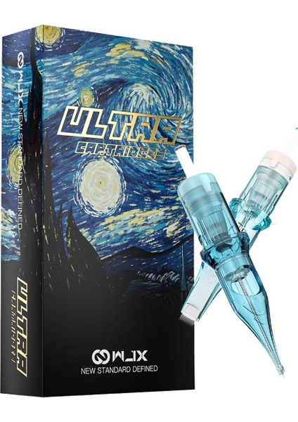 Wjx Ultra 1214RL 0,35 mm Kartuş Dövme Iğnesi | Kutuda 20 Adet | Long Taper