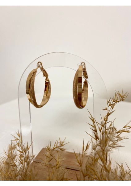 Yaldız Detaylı Halka Xupıng Çelik Küpe fiyatları