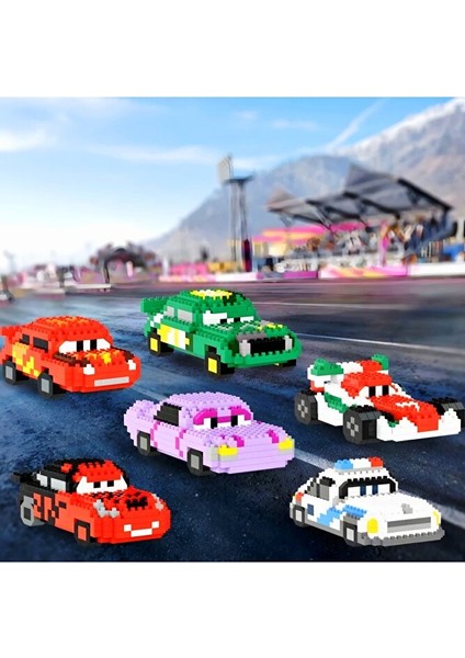 Bricks Cars Filmi Karakterleri Koleksiyonluk 2’li Yapı Blok–lightning Mcqueen Mater Figürleri fırsatları