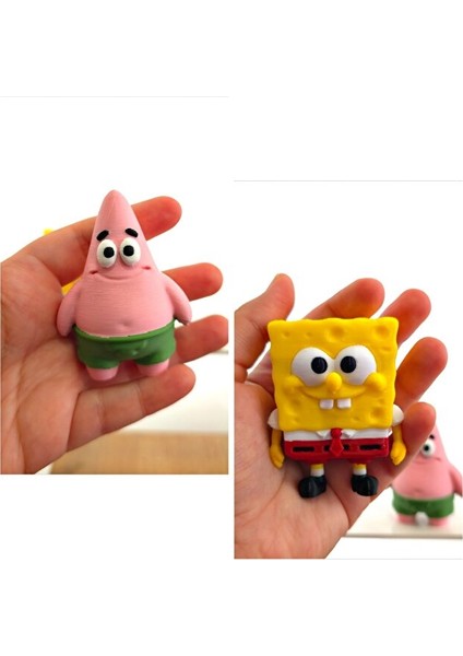 Sünger Bob (6.5 Cm) Patrick Star (7.5 Cm) 2'li Koleksiyon Figür Seti fırsatları