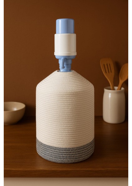 Jüt Hasır Görünümlü Damcana Kılıfı, Şık ve Doğal Su Sebili Örtüsü fiyatları