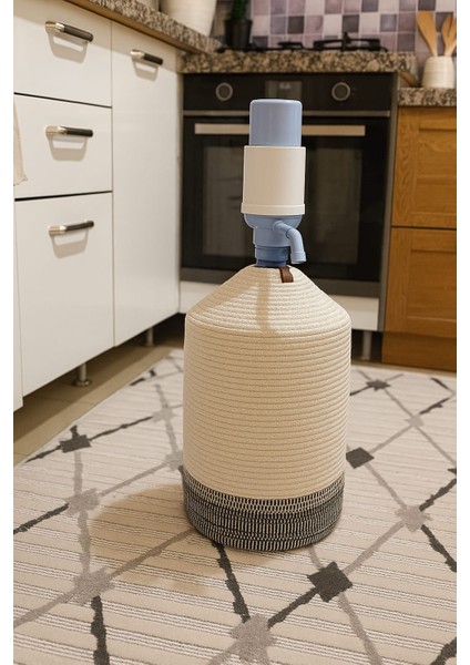 Jüt Hasır Görünümlü Damcana Kılıfı, Şık ve Doğal Su Sebili Örtüsü modelleri