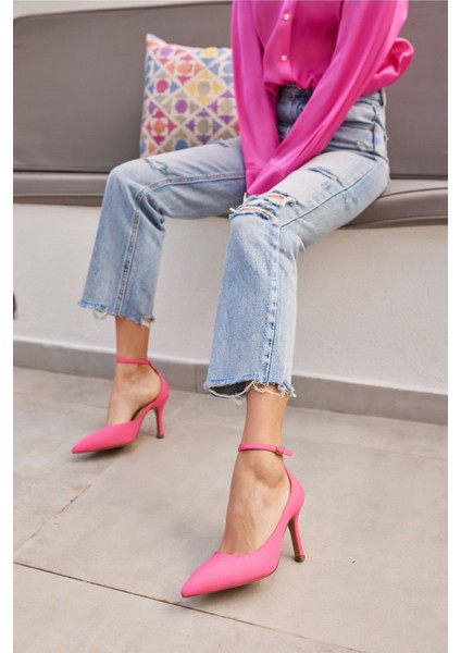 Laura Kadın Fusya Topuklu Ayakkabi modelleri
