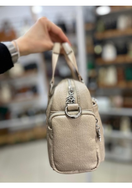 67-8130 Kadın Omuz ve Kol Çanta-Kum
