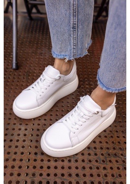 Cupy Kadin Siyah Gercek Deri Eva Taban Sneaker