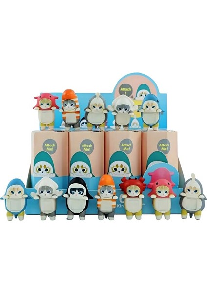 Mofusand Hippers Sea Series Kedi Figür – Koleksiyon Oyuncak Süs (Tekli Rastgele)