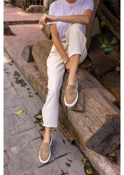 Dream Kadın Desert Taba Eva Taban Loafer Ayakkabi indirimleri