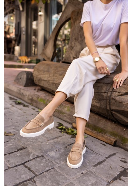 Dream Kadın Desert Taba Eva Taban Loafer Ayakkabi