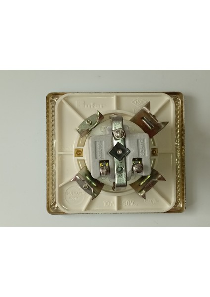 Sultan Vintage Nostaljik Retro Sıva Altı Topraklı Priz – 1980’LER Metal Ön Yüzey