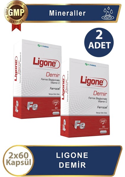 Asfstore Ligone Demir 60 Kapsül 2 Adet