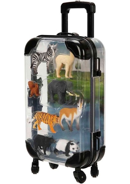 5003 SUN-YFN-FİGÜR HAYVAN SET VALİZLİ 8PRÇ 2A 6D