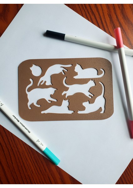 Sevimli Kedi Çizim Şablon Seti – Minik Sanatçılar Için Tatlı Ilham Kaynağı! 🐱🎨| Ahşap, Duvar, Kumaş, Seramik Için Çok Amaçlı Şablon fiyatları