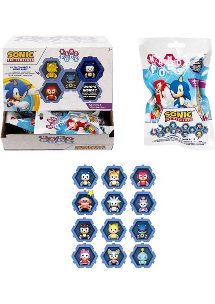 402785 SUN-WST-FİGÜR SONIC NANO PODS SÜRPRİZ PAKET SONIC 24D