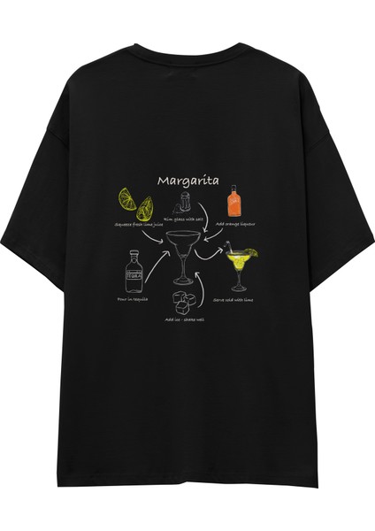 Margarita Oversize Tişört - Siyah fiyatları