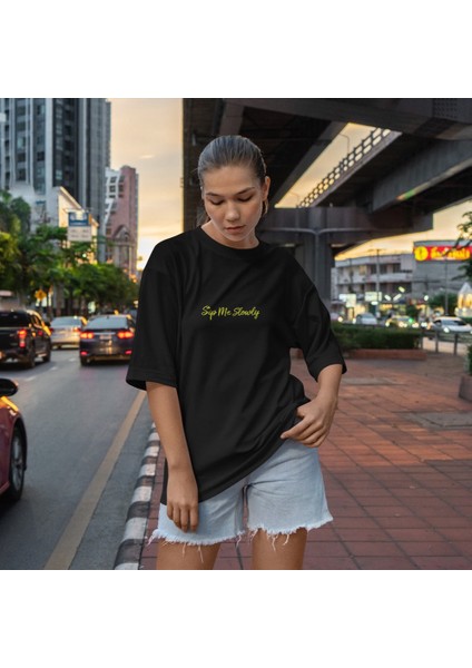 Margarita Oversize Tişört - Siyah modelleri