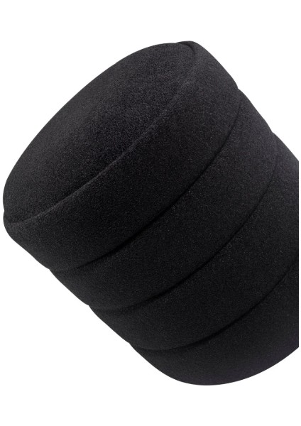 Lüks CNC Çizgili Yuvarlak Puf – Makyaj Masası Pufu -Dekoratif Ayak Uzatma-Bombeli Puff modelleri