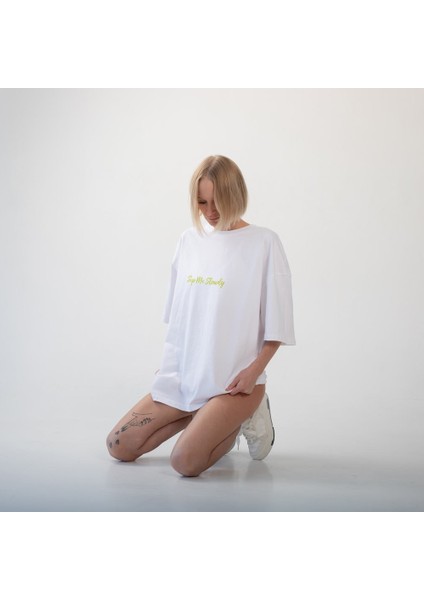 Margarita Oversize Tişört - Beyaz modelleri