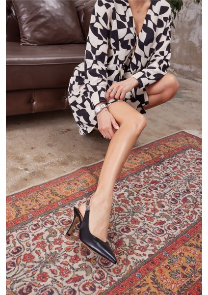 Penny Kadın Gumus Taş Detay Topuklu Ayakkabi indirimleri